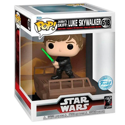 Luke Skywalker Deluxe Funko POP #618 Star Wars - Exclusive 40th Anniversary CardBoard