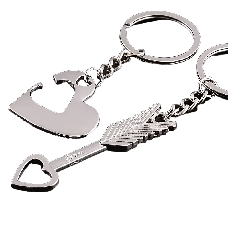 Nyckelring Hjärta och Pil