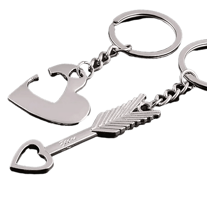 Nyckelring Hjärta och Pil